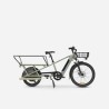 Vélo cargo électrique bleu