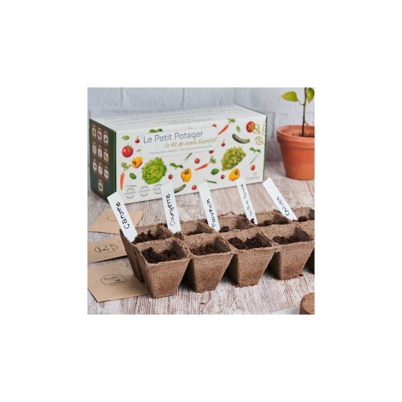 Kit Potager débutant - 10 variétés bio rayann