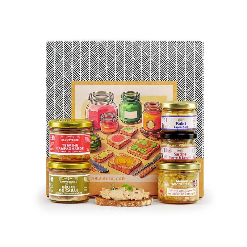 COFFRET TERRINES, TARTINABLES, CROQUANTS & CROÛTONS