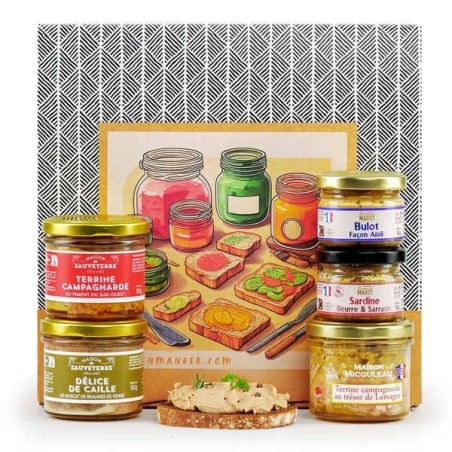 COFFRET TERRINES, TARTINABLES, CROQUANTS & CROÛTONS
