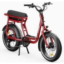 Vélo électrique rouge
