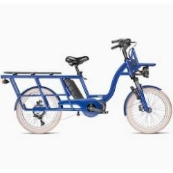 Vélo électrique bleu