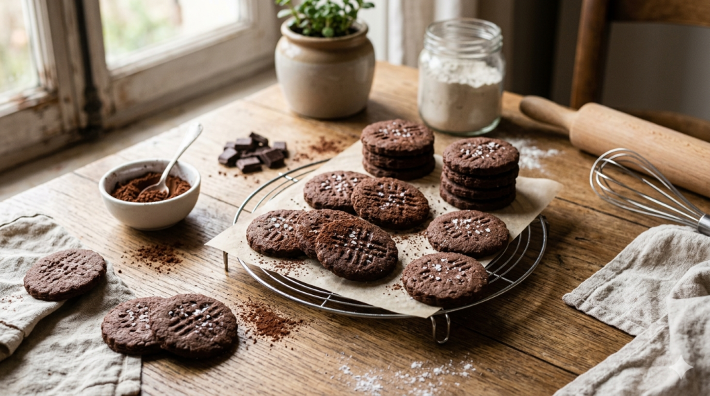biscuit au cacao  fondant 